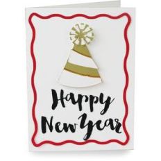 party hat new years eve card