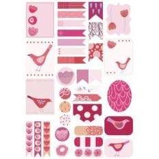 birds and blossoms planner stickers