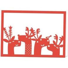 reindeer family card