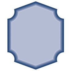 nested stitched fancy hexagons