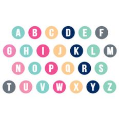 circle monogram alphabet