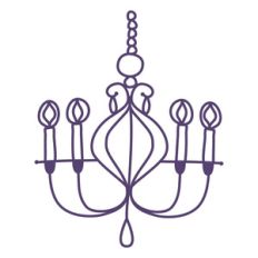 chandelier papercut