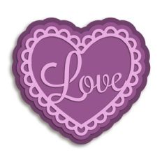 love layered ruffle hearts
