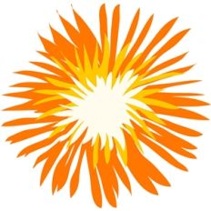 fireworks orange