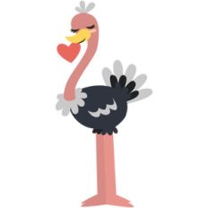 loving ostrich