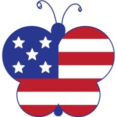 butterfly flag
