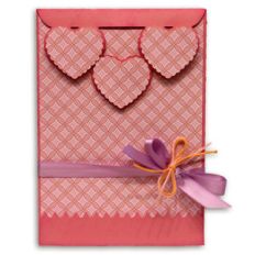 ruffled heart envelope bag