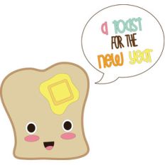 toast to a new year