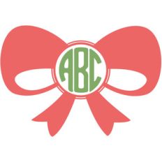 ribbon monogram