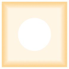 nested stitched square frames