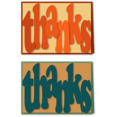 thank you a6 card welded