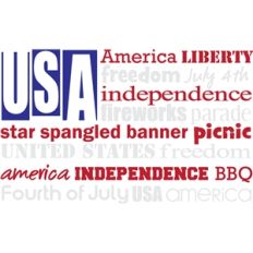 word usa flag