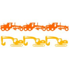 construction tractors borders