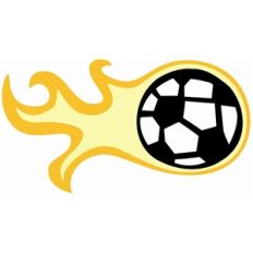 soccer ball flame