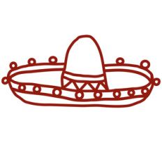 sombrero papercut