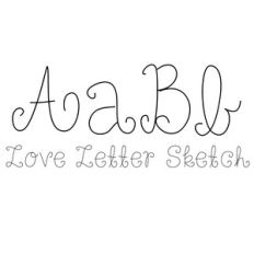 love letter sketch font