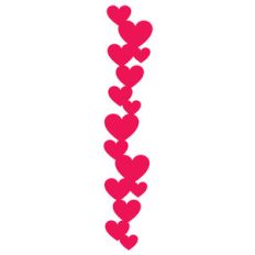 vertical heart banner