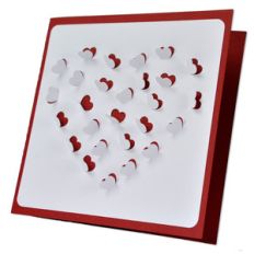 baby heart pop up heart card