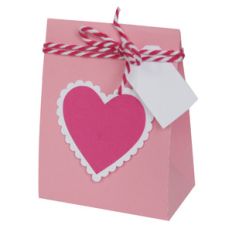 scallop heart bag