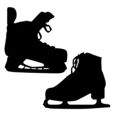 skate silhouette set