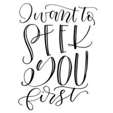 i want to seek you first