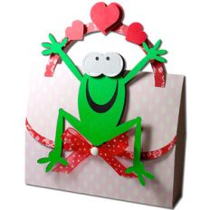 hoppy frog valentine handled box
