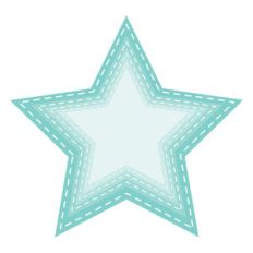 nested stitched stars