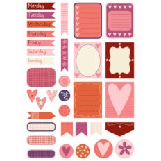 love is in the air planner stickers