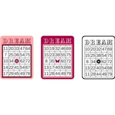 bingo card set - dream