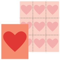 fold and tear valentine
