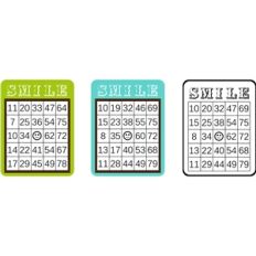 bingo sheet set - smile