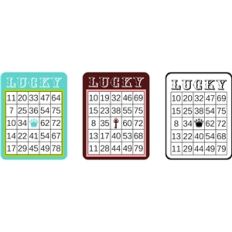 bingo card set - lucky