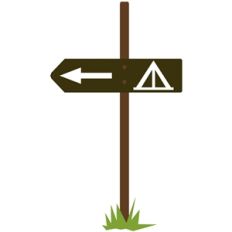 camping sign