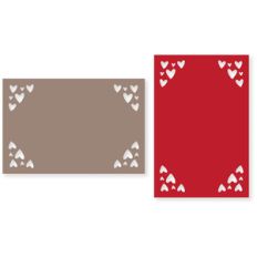 heart cluster corner cards