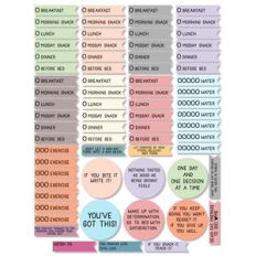 diet planner stickers