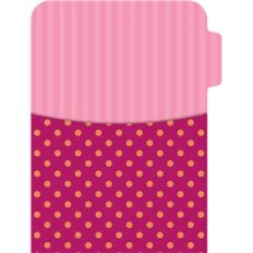 'library pocket' with tab