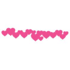 stitched heart border