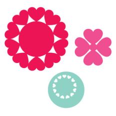 heart floral shapes