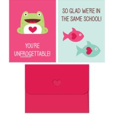 frog + fish valentine