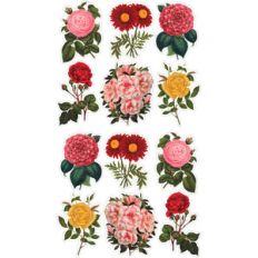 vintage flower planner stickers
