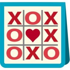 tic tac toe card