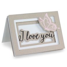 buttefly i love you shadowbox card