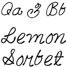 lemon sorbet font