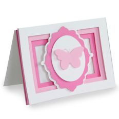 framed butterfly shadow box card