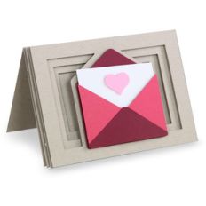 love note shadowbox card