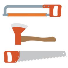 saws and axe