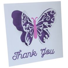 thank you butterfly card