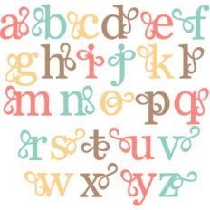 flourish monograms lowercase