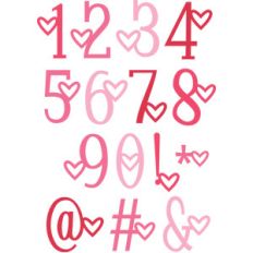 heart number set