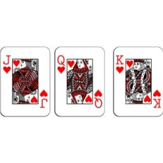 playing cards - hearts royalty